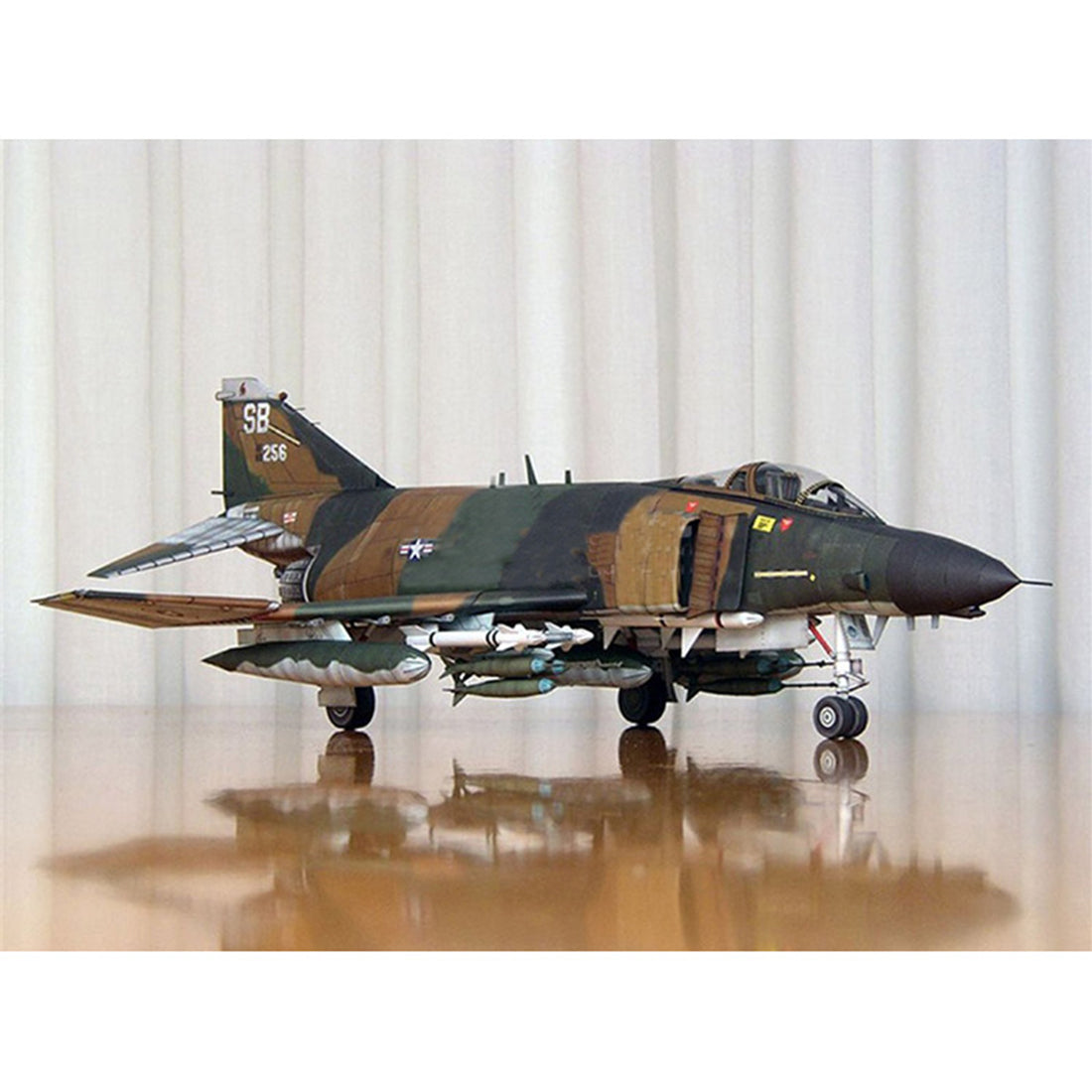 DIY F-4B Phantom Fighter Miniature 1/33 Scale Paper Model Building Kits