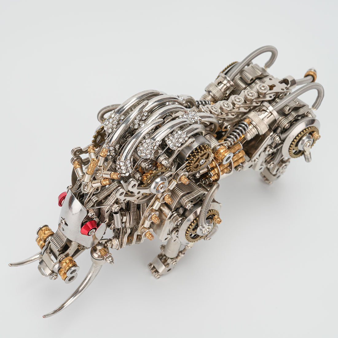 DIY Metal Wild Boar Raging Tusk Model Kit High End Gifts 1100PCS