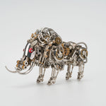 DIY Metal Wild Boar Raging Tusk Model Kit High End Gifts 1100PCS