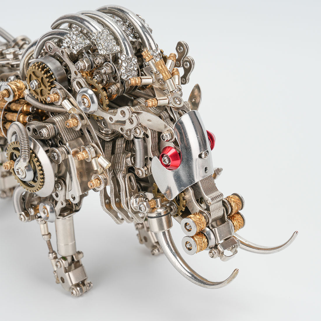 DIY Metal Wild Boar Raging Tusk Model Kit High End Gifts 1100PCS