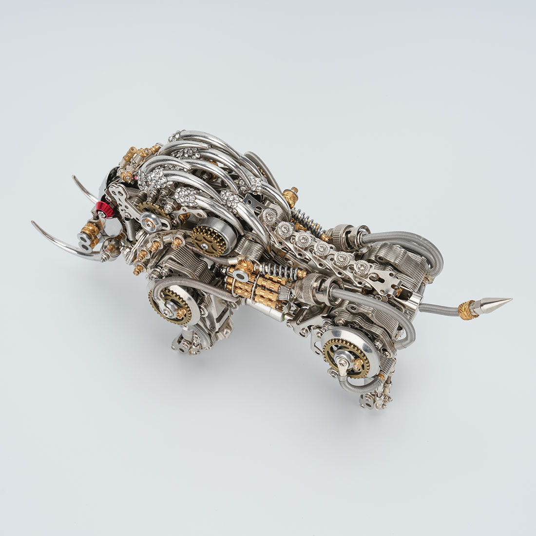 DIY Metal Wild Boar Raging Tusk Model Kit High End Gifts 1100PCS