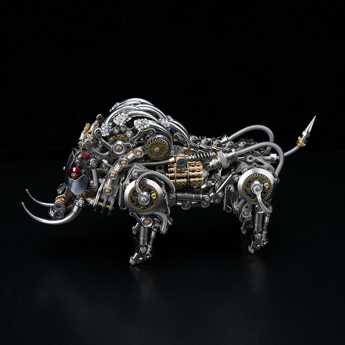 DIY Metal Wild Boar Raging Tusk Model Kit High End Gifts 1100PCS