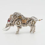 DIY Metal Wild Boar Raging Tusk Model Kit High End Gifts 1100PCS