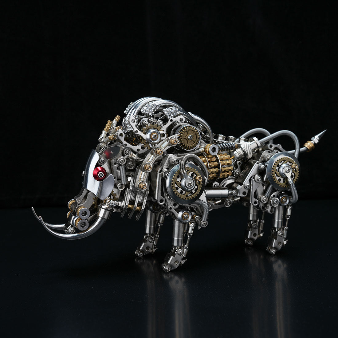DIY Metal Wild Boar Raging Tusk Model Kit High End Gifts 1100PCS