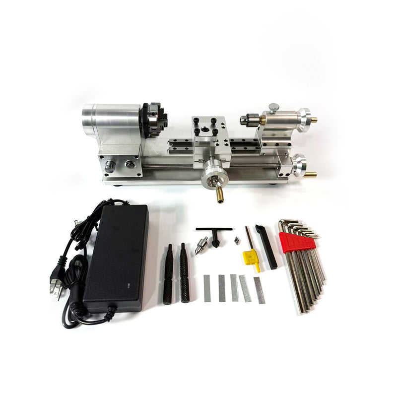 DIY Multi-Functional Mini Alloy Desktop Lathe for Model Engine ...