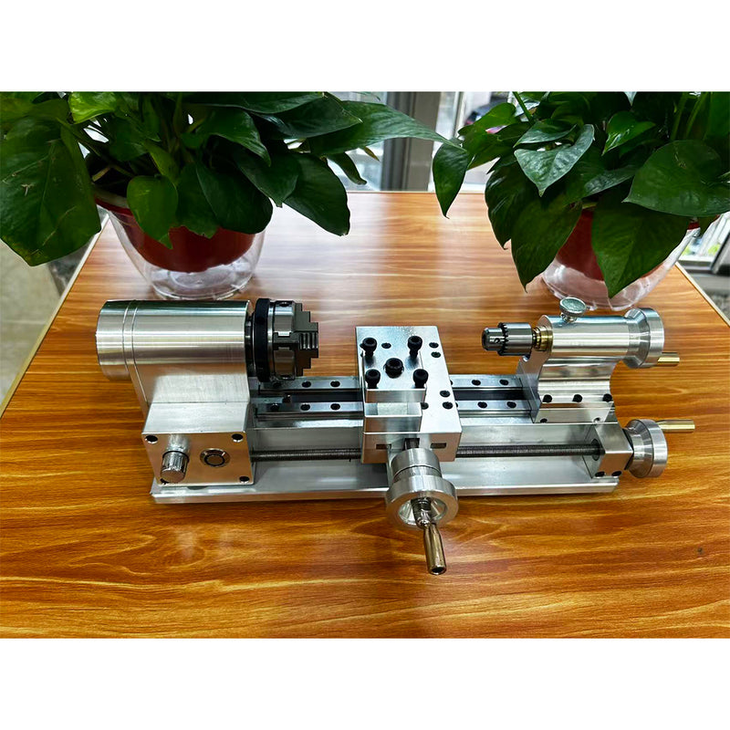 DIY Multi-Functional Mini Alloy Desktop Lathe for Model Engine ...