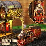 DIY Victorian Railway Station Book Nook Model Kit 3D Wooden Puzzle