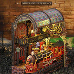 DIY Victorian Railway Station Book Nook Model Kit 3D Wooden Puzzle