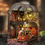 DIY Victorian Railway Station Book Nook Model Kit 3D Wooden Puzzle