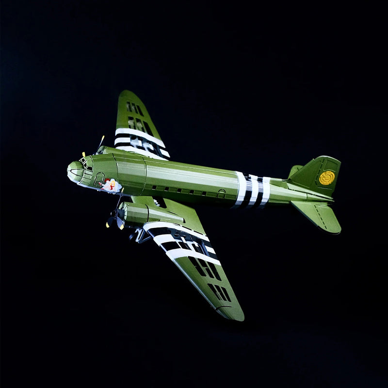 Douglas DC-3 3D Metal Model Kit – DIY Aviation Airplane for Collectors & Desktop Display (146PCS) - stirlingkit