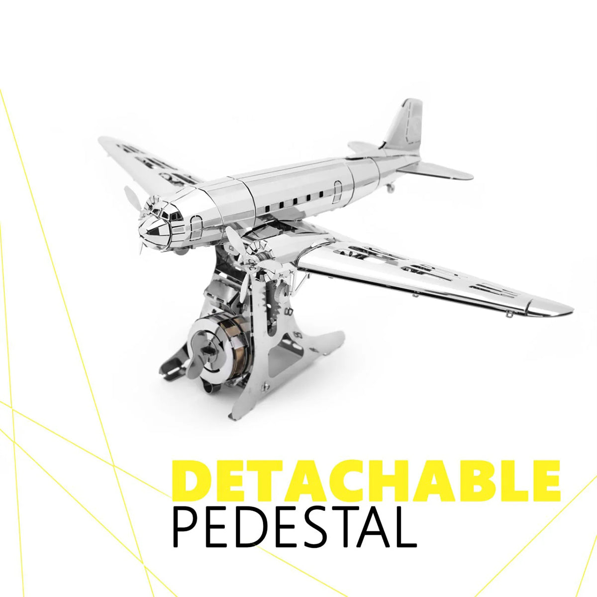 Douglas DC-3 3D Metal Model Kit – DIY Aviation Airplane for Collectors & Desktop Display (146PCS) - stirlingkit