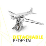 Douglas DC-3 3D Metal Model Kit – DIY Aviation Airplane for Collectors & Desktop Display (146PCS)