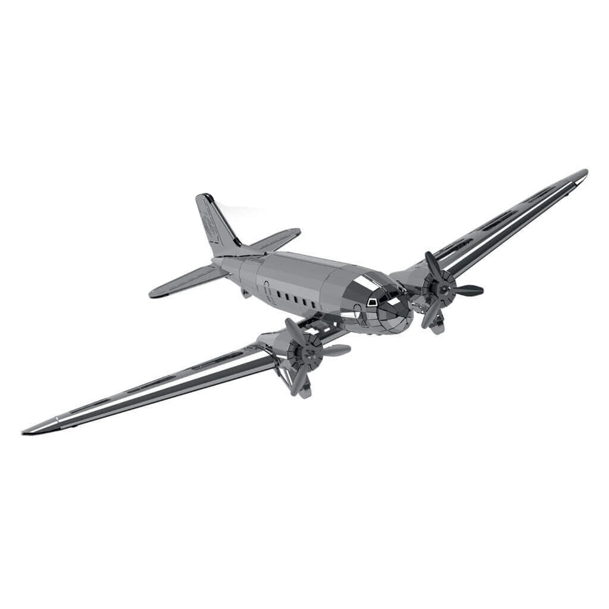 Douglas DC-3 3D Metal Model Kit – DIY Aviation Airplane for Collectors & Desktop Display (146PCS) - stirlingkit