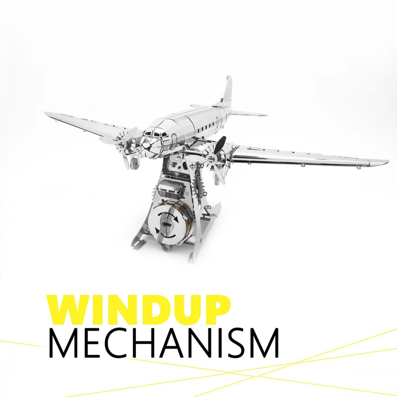 Douglas DC-3 3D Metal Model Kit – DIY Aviation Airplane for Collectors & Desktop Display (146PCS)