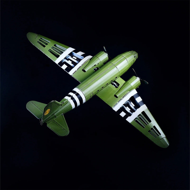 Douglas DC-3 3D Metal Model Kit – DIY Aviation Airplane for Collectors & Desktop Display (146PCS)