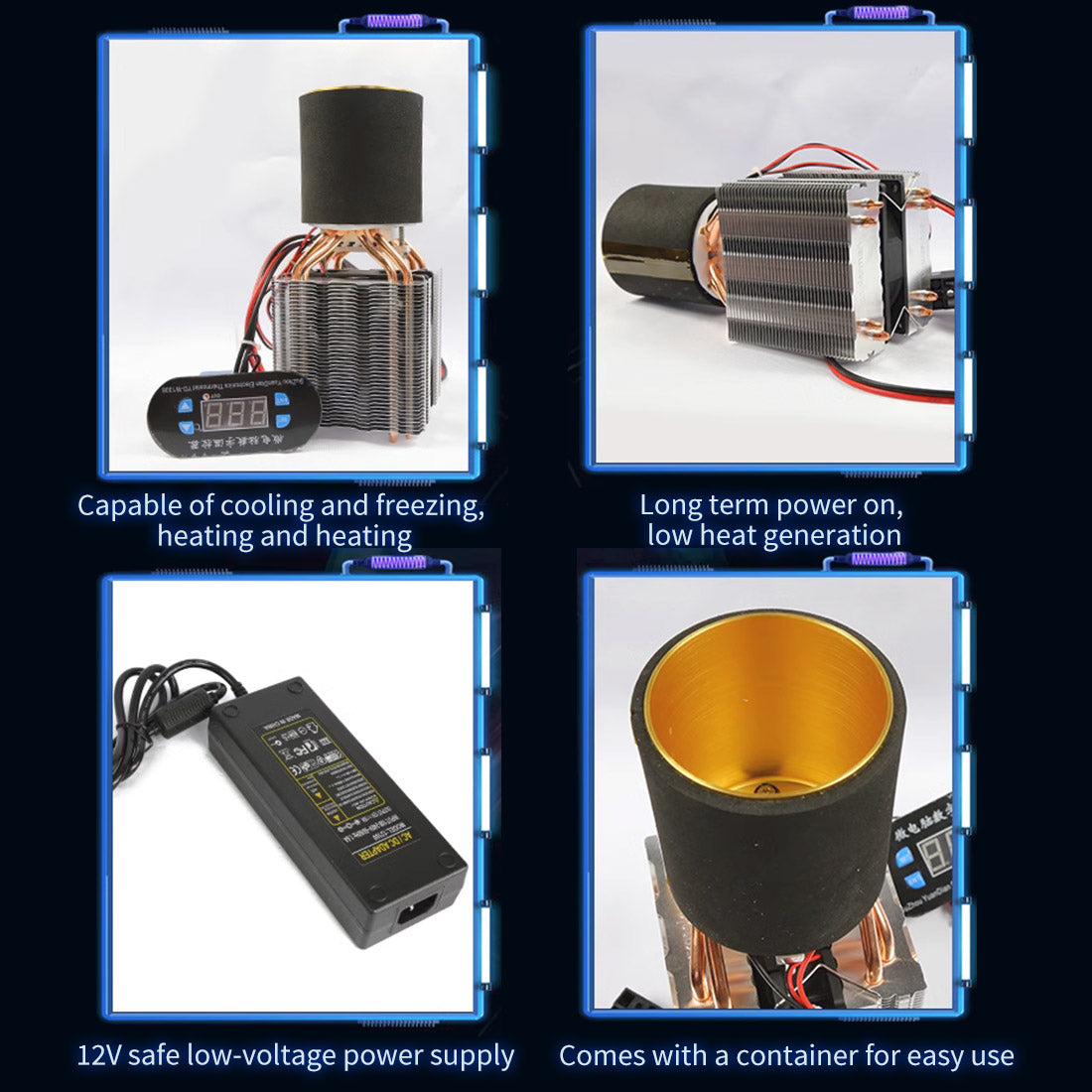 Dual-Mode Temperature Control 12V Semiconductor Intelligent Cooling & Heating Device - stirlingkit