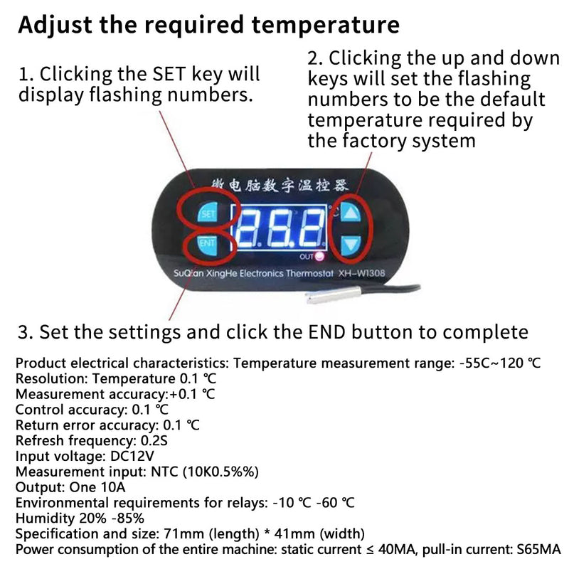 Dual-Mode Temperature Control 12V Semiconductor Intelligent Cooling & Heating Device - stirlingkit