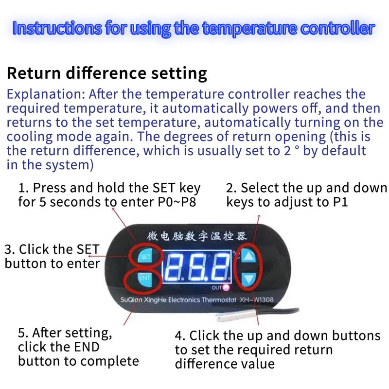 Dual-Mode Temperature Control 12V Semiconductor Intelligent Cooling & Heating Device - stirlingkit