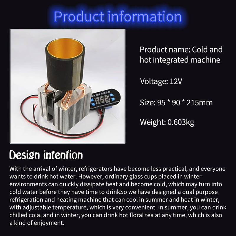 Dual-Mode Temperature Control 12V Semiconductor Intelligent Cooling & Heating Device - stirlingkit