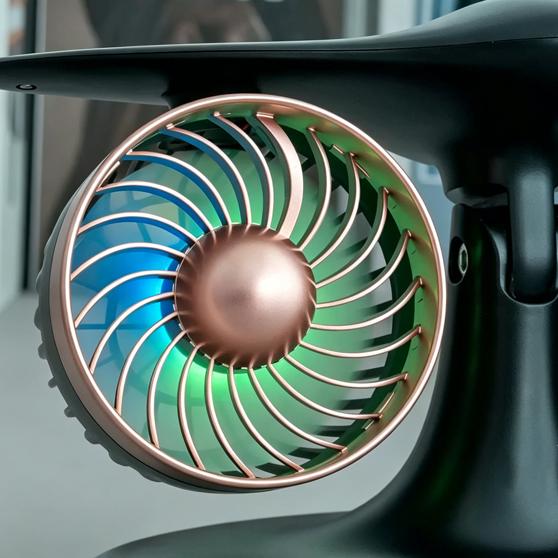 Dual Turbofan Jet Engine Desk Fan for Aviation Fans & Desk Setup
