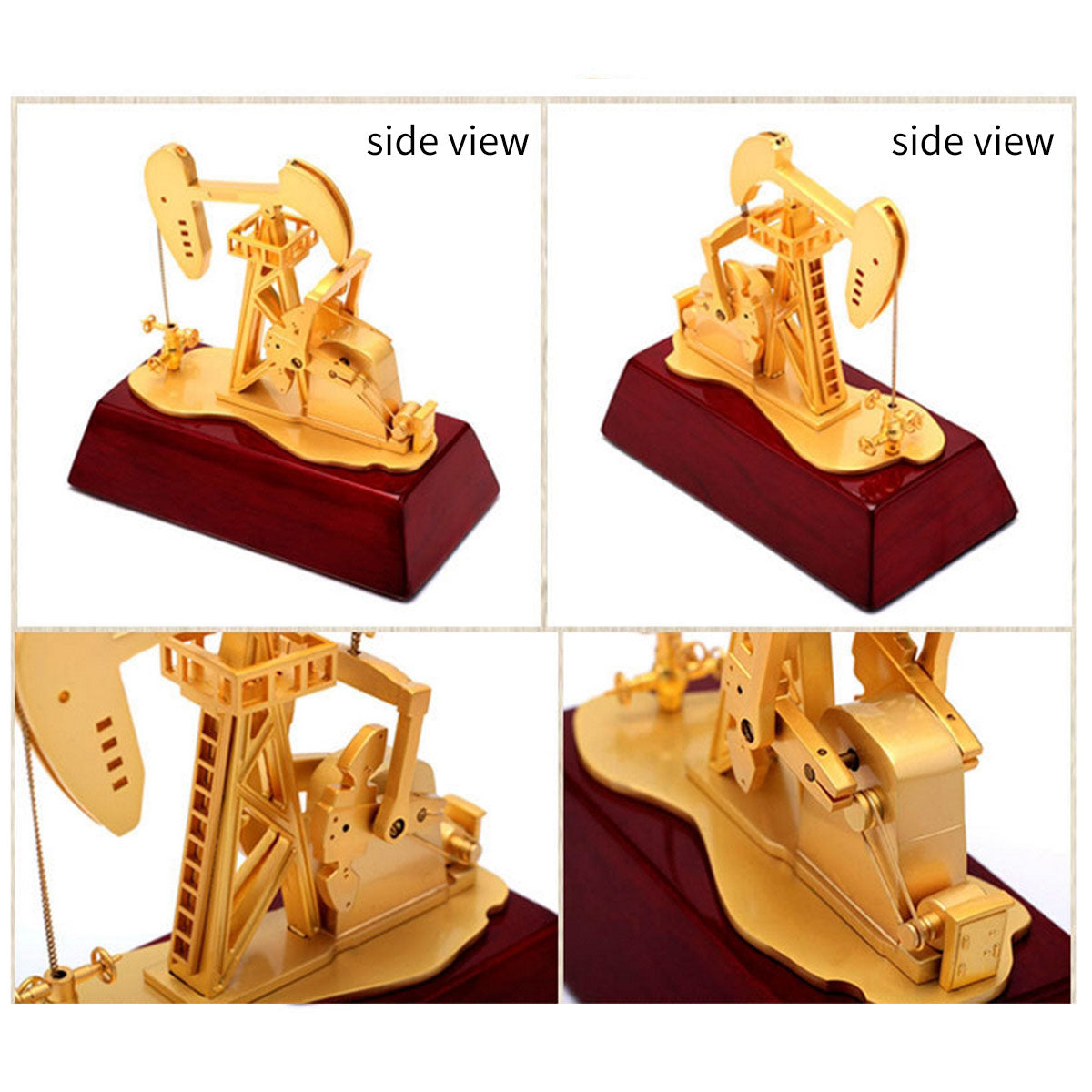 Electric Powered Metal Oil Well Mechanical Pumpjack Model - stirlingkit