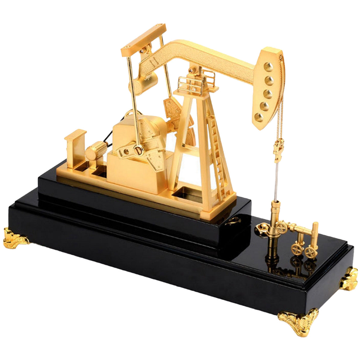 Electric Powered Metal Oil Well Mechanical Pumpjack Model - stirlingkit