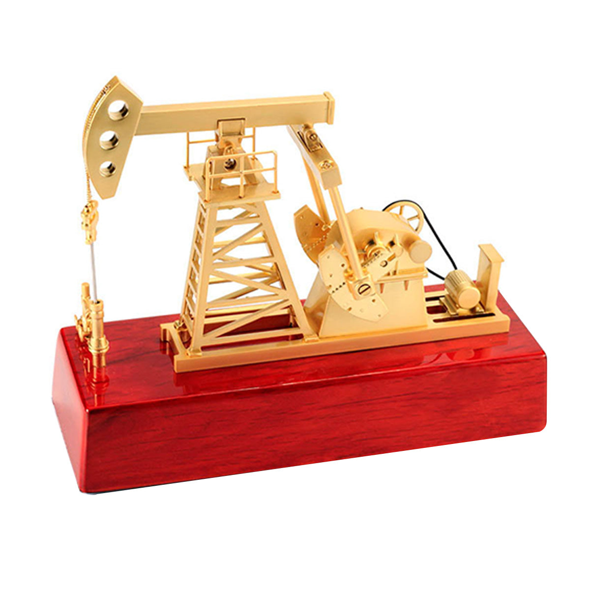 Electric Powered Metal Oil Well Mechanical Pumpjack Model - stirlingkit
