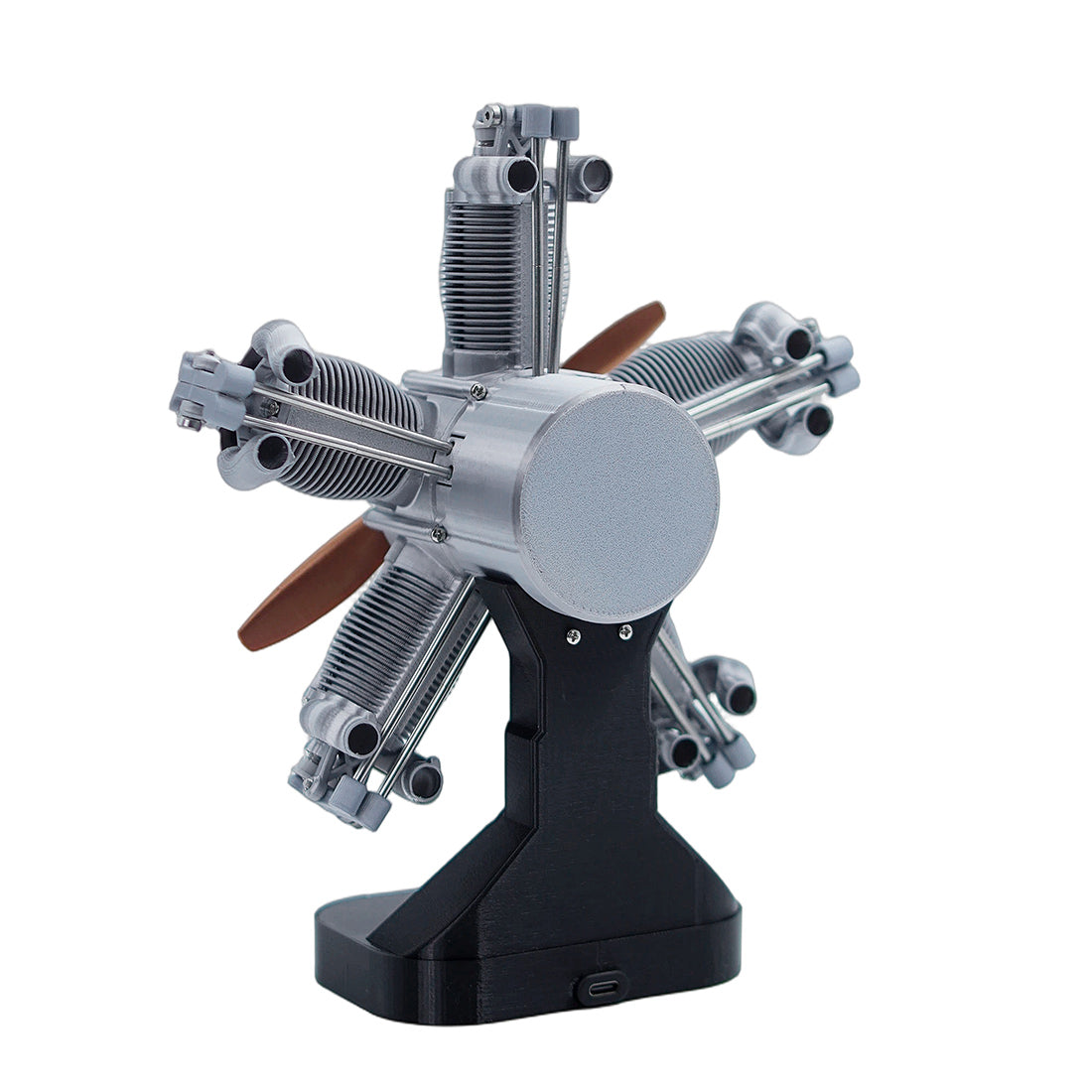 ENJOMOR 3D Printed Radial Engine Model Building Kits LED Aviation Gift  100+PCS - stirlingkit