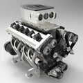 ENJOMOR All-Metal Supercharger for ENJOMOR V12 GS-V12 High Performance Engine Model - stirlingkit