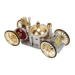 ENJOMOR Antique Live Steam-Powered Car Model Golden Christmas - stirlingkit