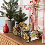 ENJOMOR Antique Live Steam-Powered Car Model Golden Christmas - stirlingkit