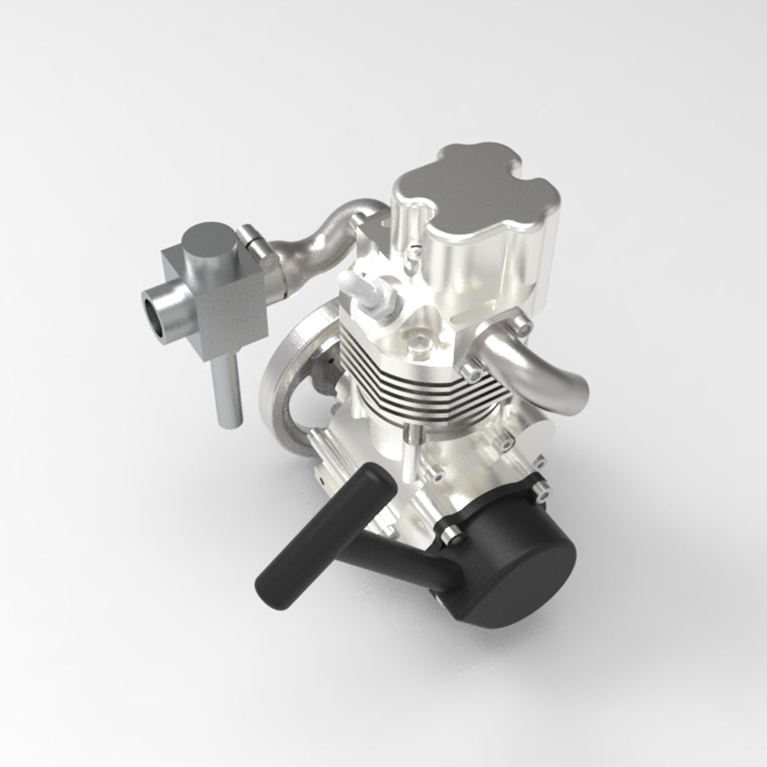 ENJOMOR GS-DK01 4 Stroke Single Cylinder Gas Power Engine RTR 14000rpm 8cc - stirlingkit
