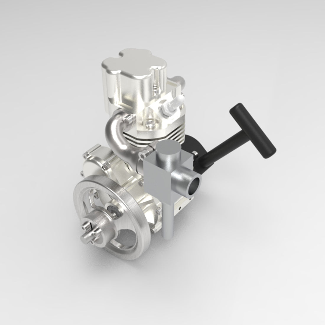 ENJOMOR GS-DK01 4 Stroke Single Cylinder Gas Power Engine RTR 14000rpm 8cc - stirlingkit