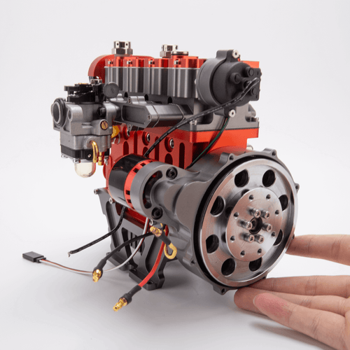Rc Inline Engine ENJOMOR GS-L4 Gas Engine 32cc 4-Stroke DOHC Inline Four RC Engine Model ...