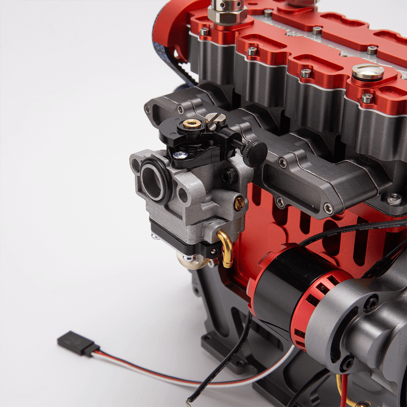 Rc Inline Engine ENJOMOR GS-L4 Gas Engine 32cc 4-Stroke DOHC Inline Four RC Engine Model ...