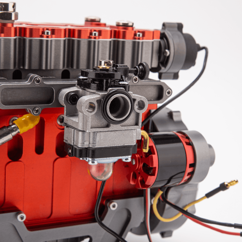 Rc Inline Engine ENJOMOR GS-L4 Gas Engine 32cc 4-Stroke DOHC Inline Four RC Engine Model ...