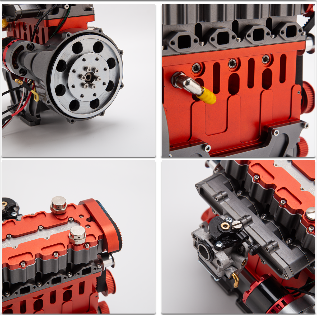 ENJOMOR GS-L4 Gas Engine 32cc 4-Stroke DOHC Inline Four RC Engine Model 12,000 rpm - stirlingkit