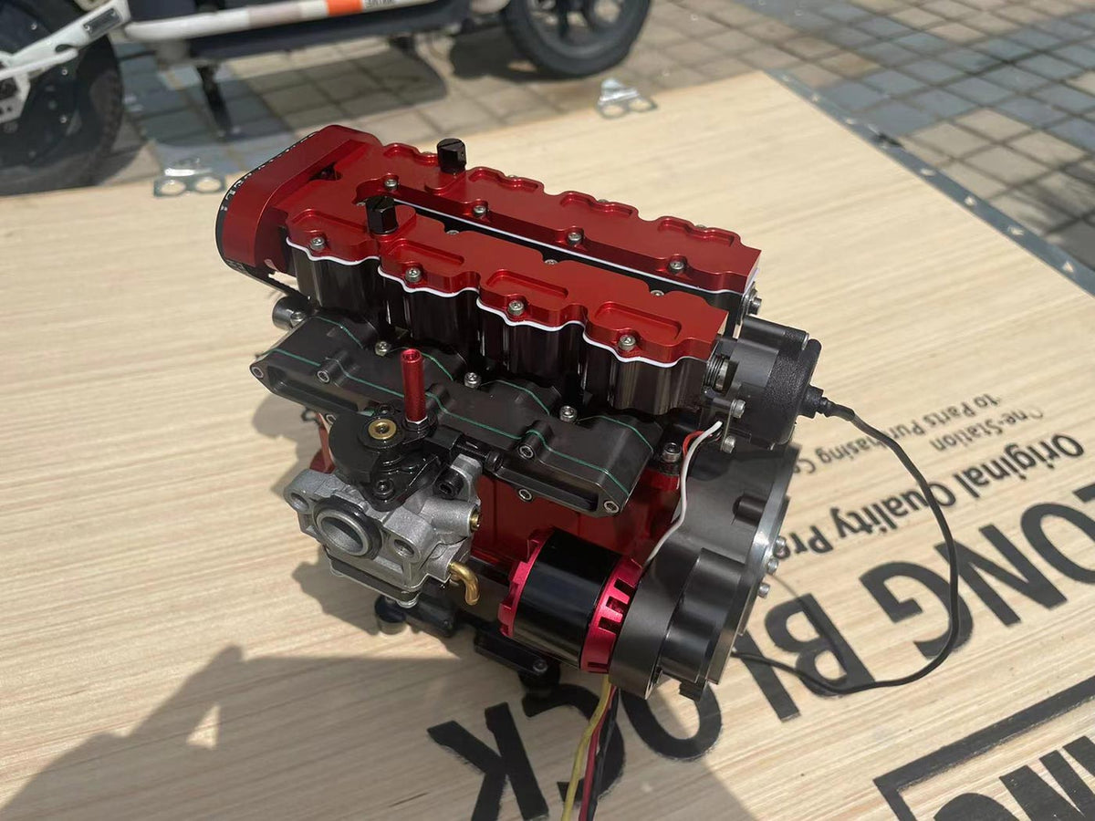 ENJOMOR GS-L4 Gas Engine 32cc 4-Stroke DOHC Inline Four RC Engine Model 12,000 rpm - stirlingkit