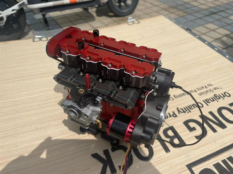 ENJOMOR GS-L4 Gas Engine 32cc 4-Stroke DOHC Inline Four RC Engine Model ...