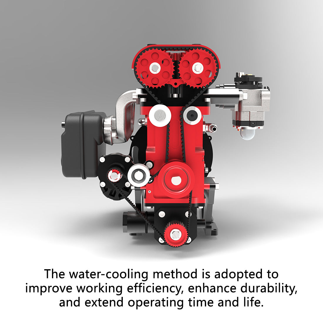 ENJOMOR GS-L4 Gas Engine 32cc 4-Stroke DOHC Inline Four RC Engine Model 12,000 rpm - stirlingkit