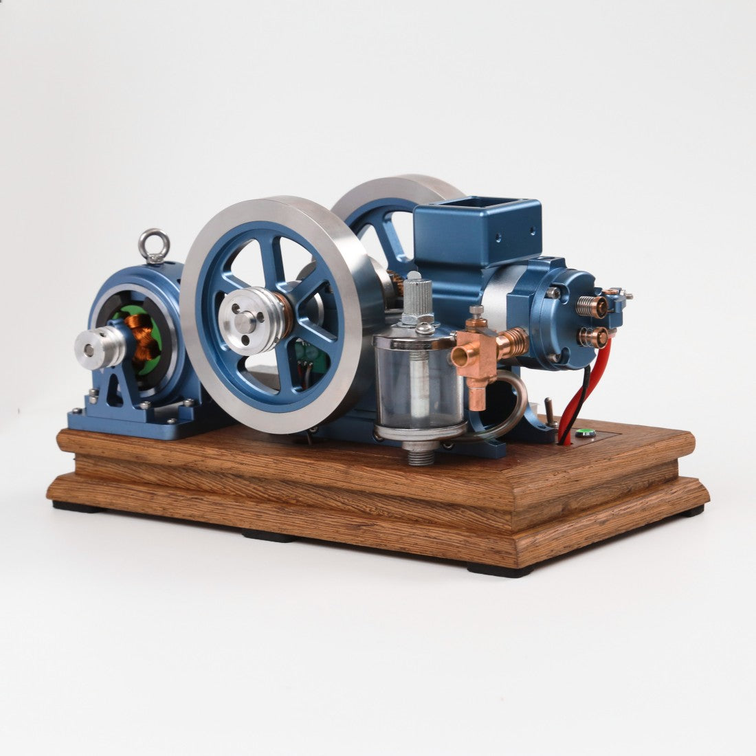 ENJOMOR Horizontal Gas Hit and Miss Engine Model with Generator RTR Power Set - stirlingkit
