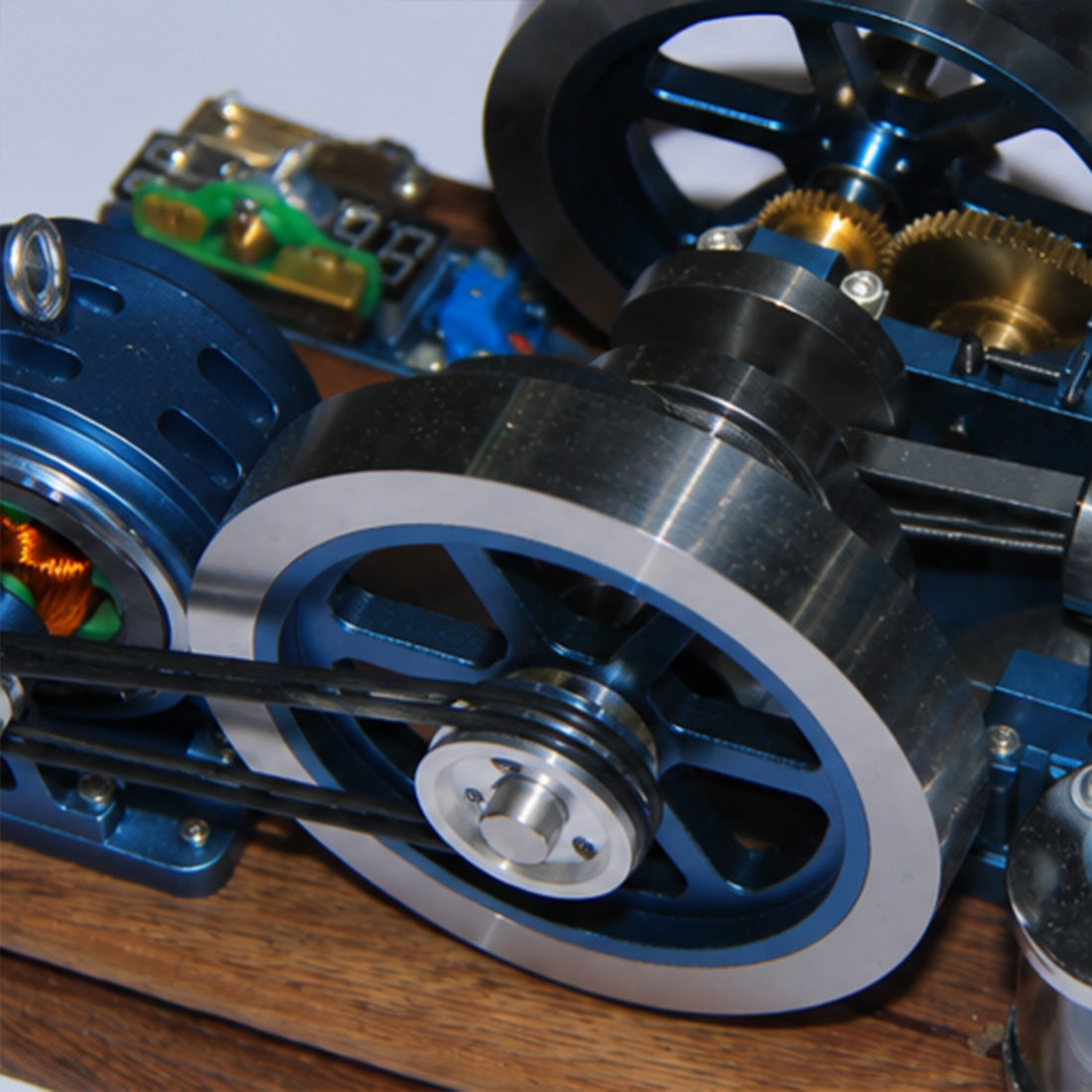 ENJOMOR Horizontal Gas Hit and Miss Engine Model with Generator RTR Power Set - stirlingkit