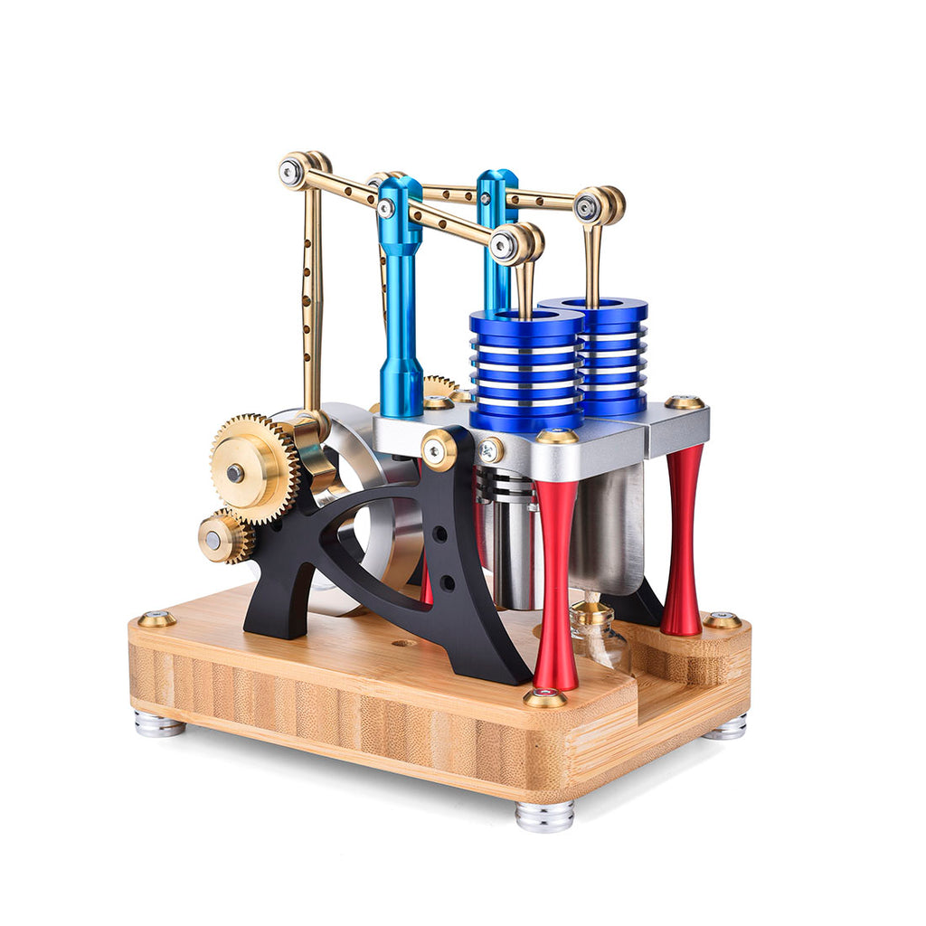 ENJOMOR Hot Air Alpha-Type Walking Beam Stirling Engine - Stirlingkit