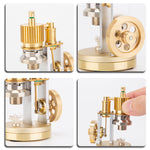 ENJOMOR Hot Air Ringbom Engine Stirling Engine Model Pocket Size - stirlingkit