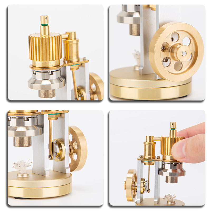 ENJOMOR Hot Air Ringbom Engine Stirling Engine Model Pocket Size - stirlingkit