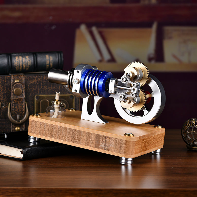 ENJOMOR Hot Air Stirling Engine with Rhombic drive External Combustion Engine Model - stirlingkit