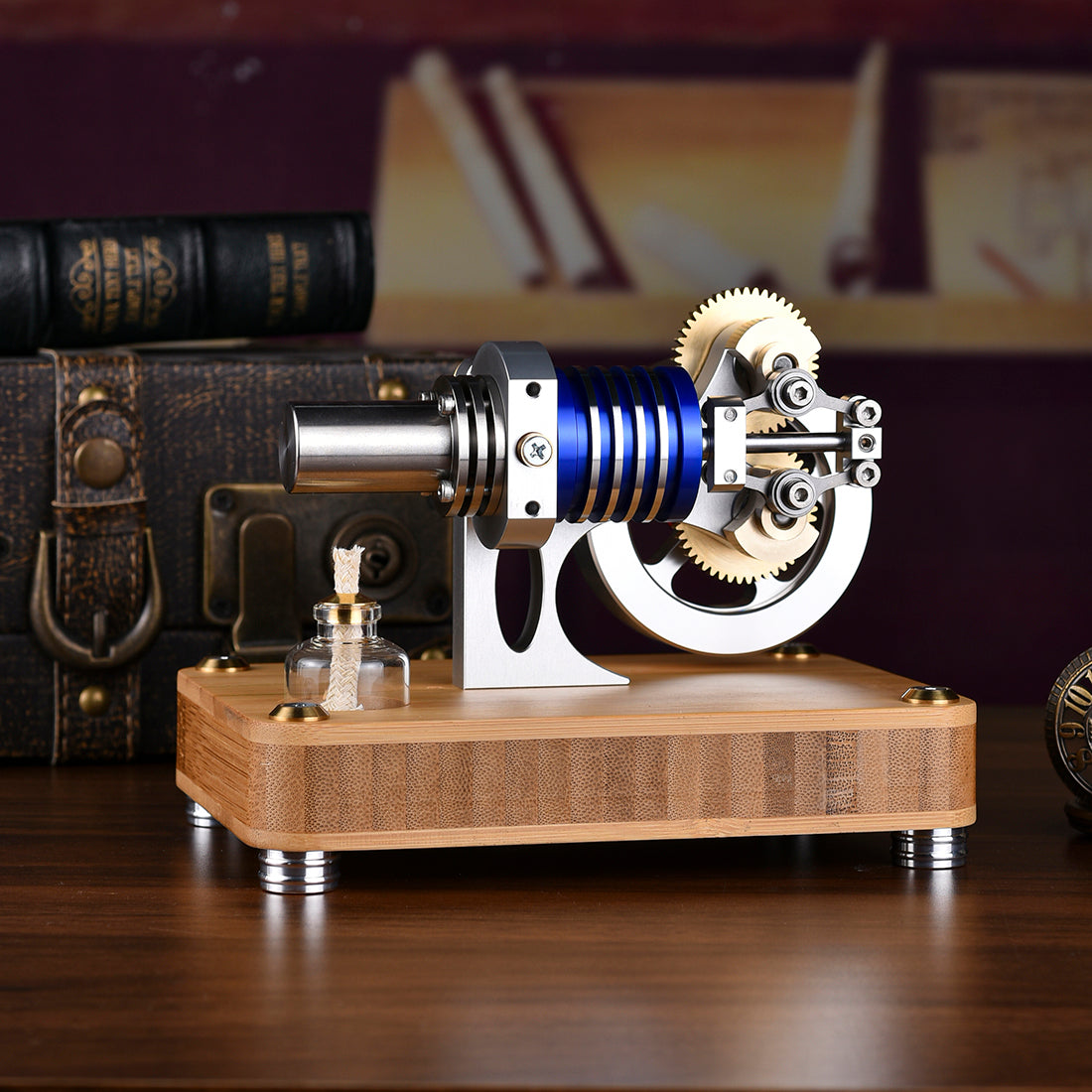 ENJOMOR Hot Air Stirling Engine with Rhombic drive External Combustion Engine Model - stirlingkit