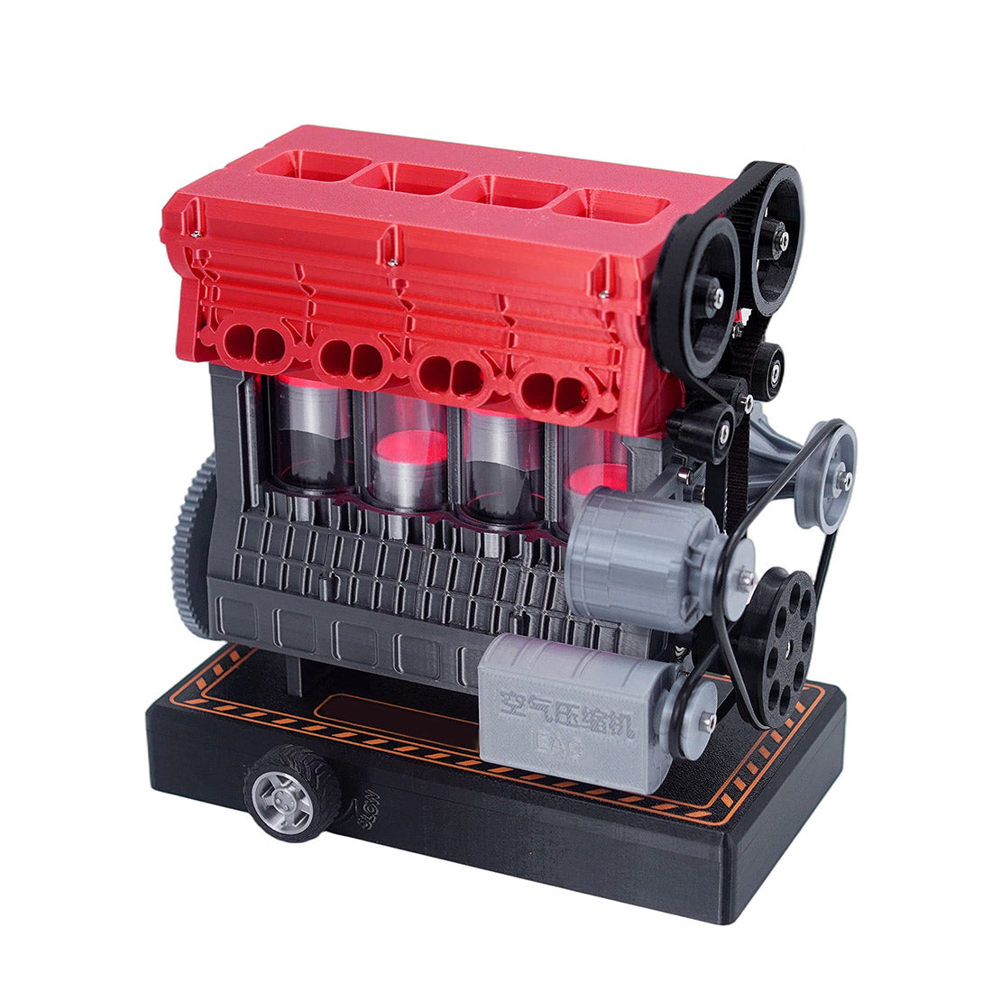ENJOMOR Inline 4 Cylinder Engine Model Building Kit 3D Printed for Tech Geeks & Car Lovers - stirlingkit