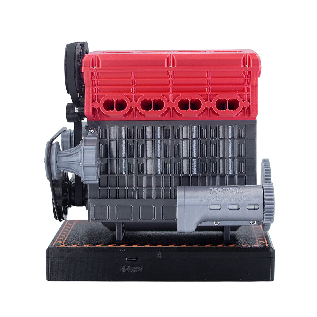 ENJOMOR Inline 4 Cylinder Engine Model Building Kit 3D Printed for Tech Geeks & Car Lovers - stirlingkit