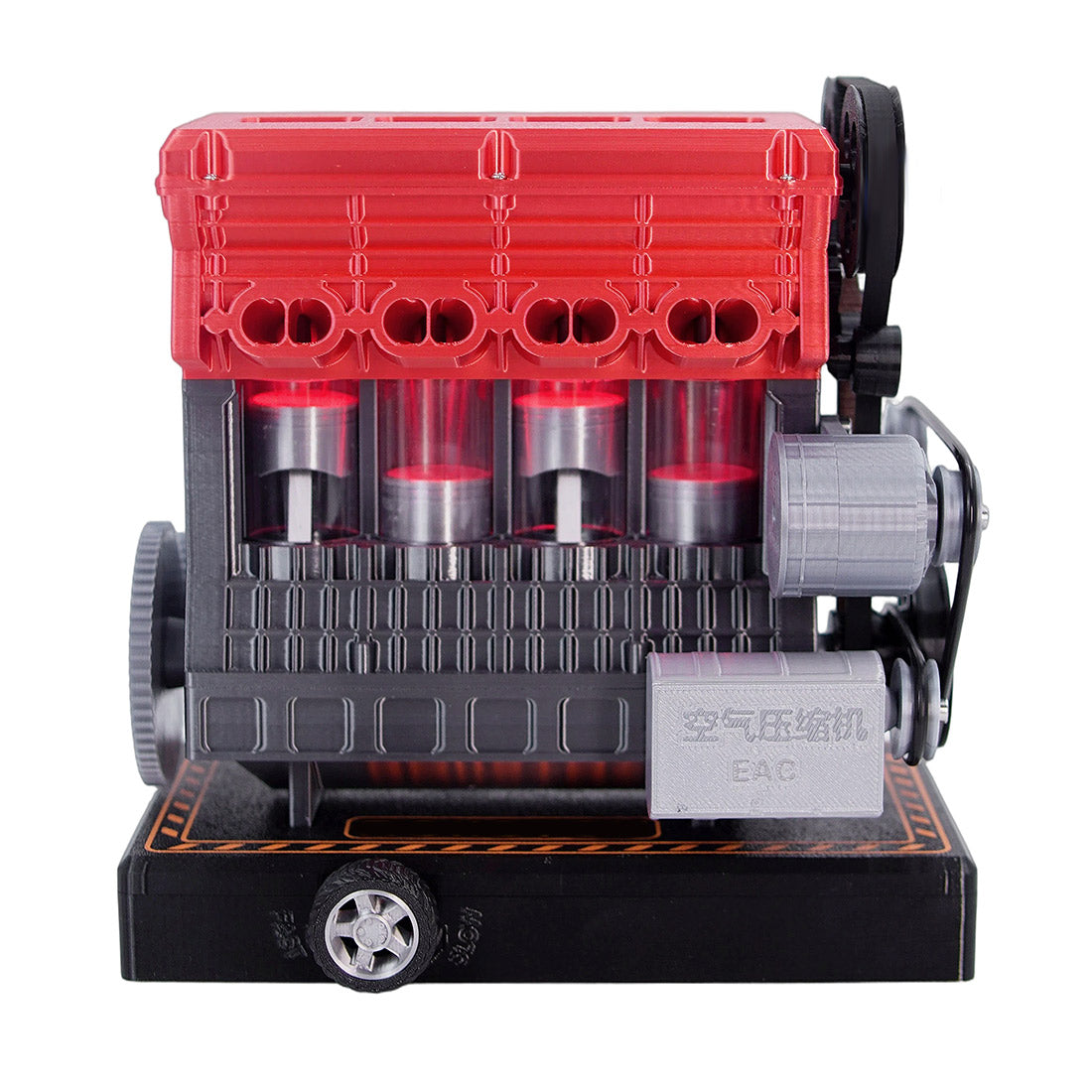 ENJOMOR Inline 4 Cylinder Engine Model Building Kit 3D Printed for Tech Geeks & Car Lovers - stirlingkit
